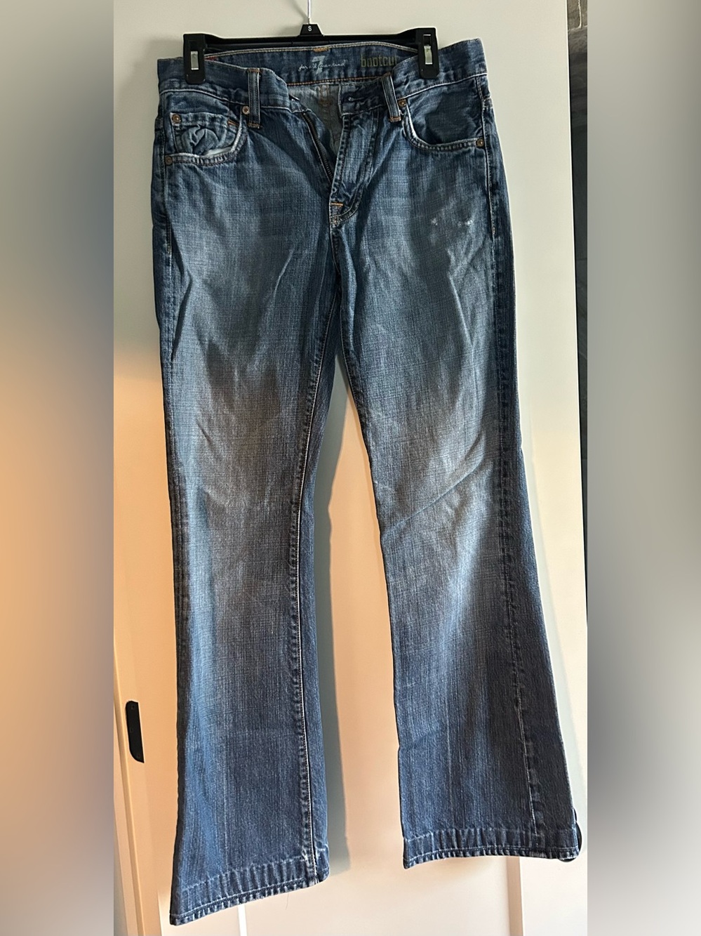 7 for all man kind Men’s  Blue Bootcut Jeans